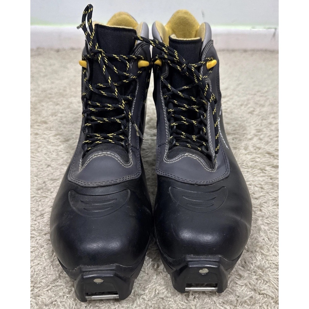 Salomon E3 Cross Country Ski Boots Black Yellow SNS Profile Men's 10 Outdoors